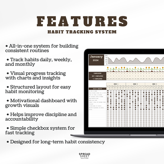 Habit Tracker Spreadsheet