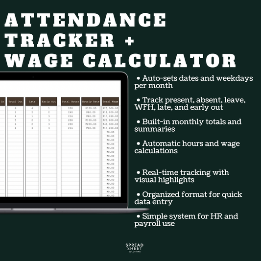 Employee Attendance Spreadsheet