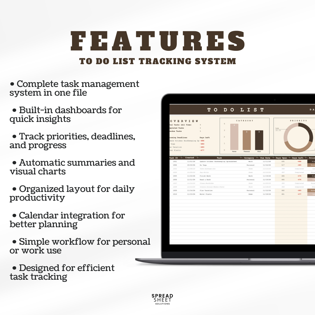 To Do List Spreadsheet