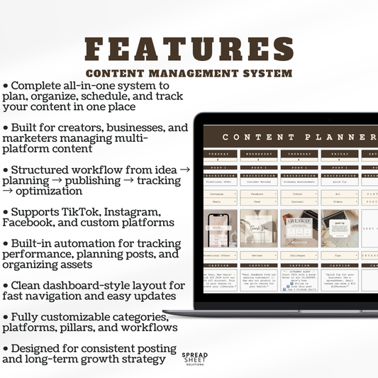Content Planner Spreadsheet