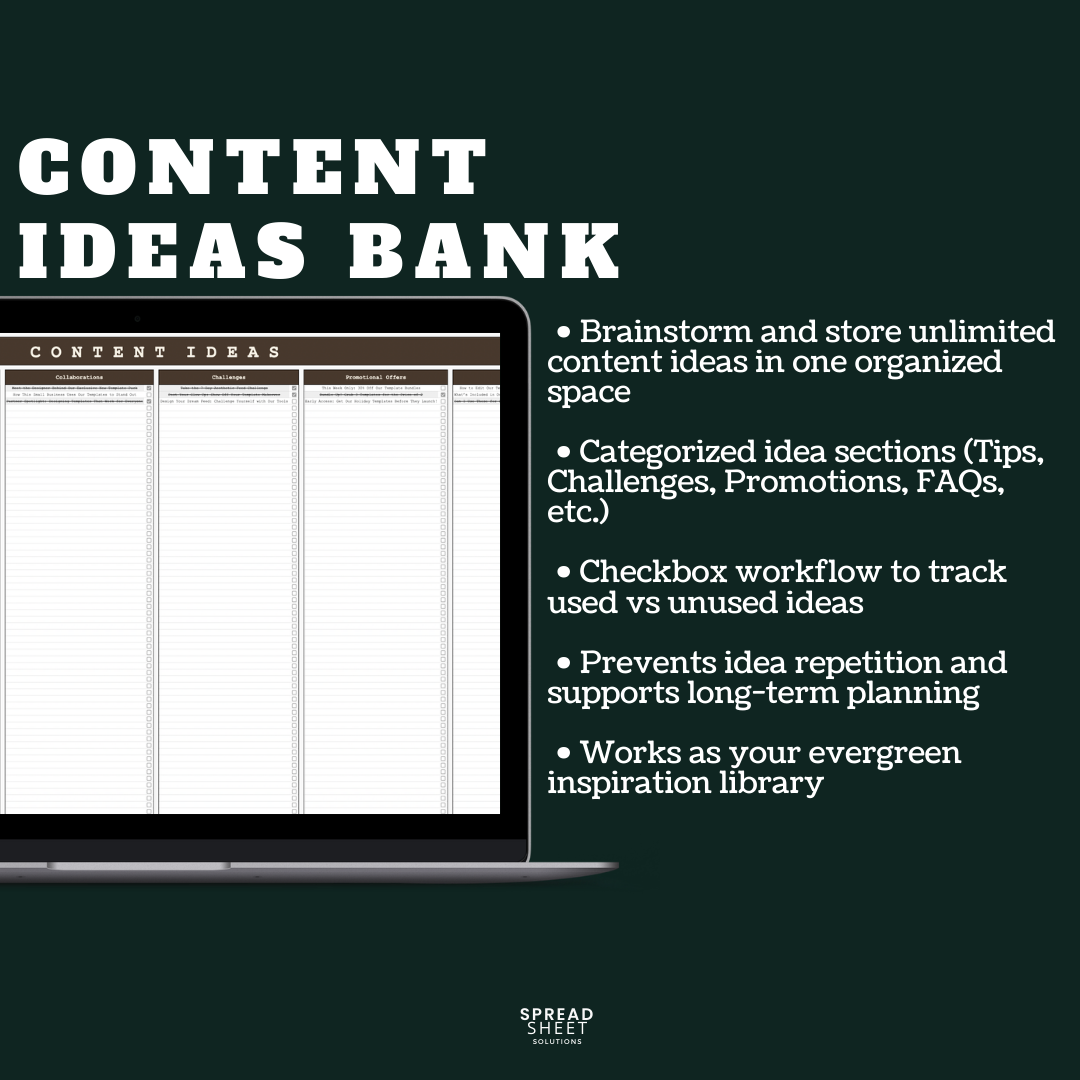 Content Planner Spreadsheet