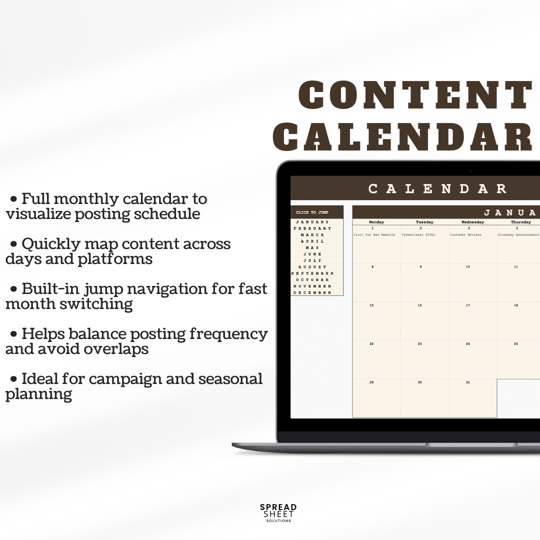 Content Planner Spreadsheet