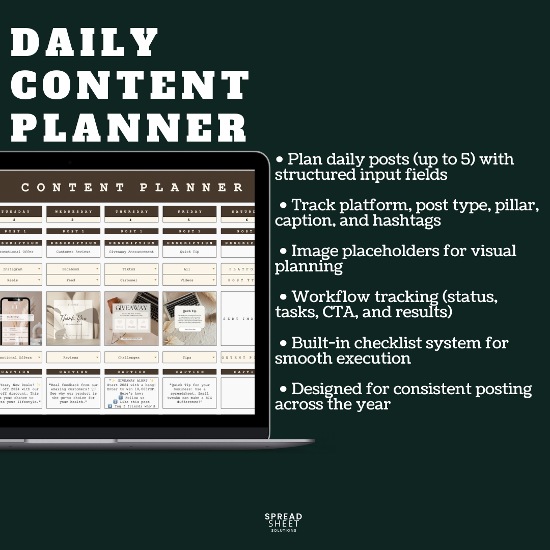 Content Planner Spreadsheet