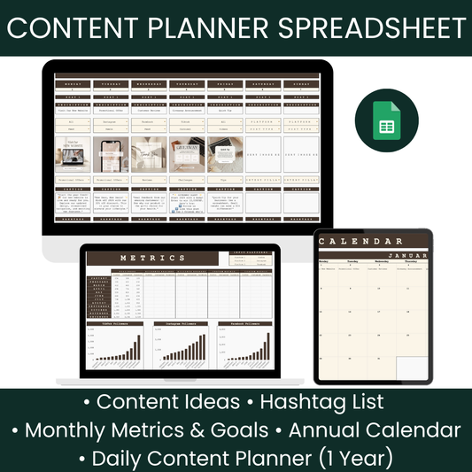 Content Planner Spreadsheet