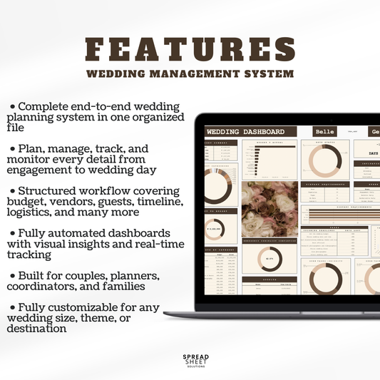 Wedding Planner Spreadsheet