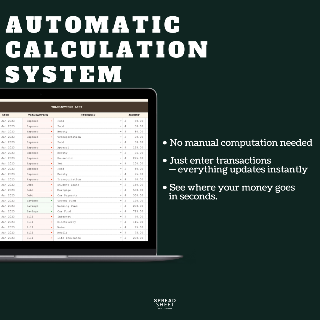 Ultimate Budget Spreadsheet