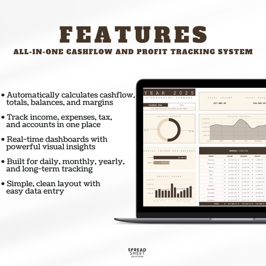 Cashflow & Profit Tracker Spreadsheet