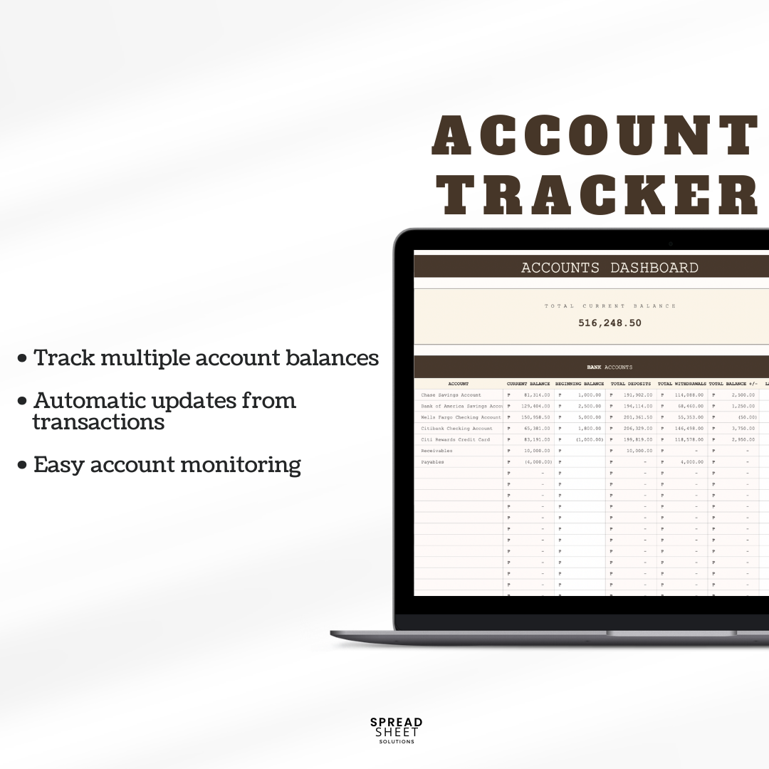 Cashflow & Profit Tracker Spreadsheet