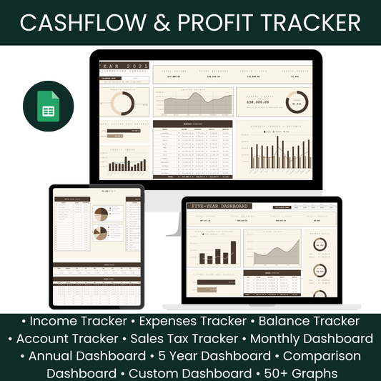 Cashflow & Profit Tracker Spreadsheet