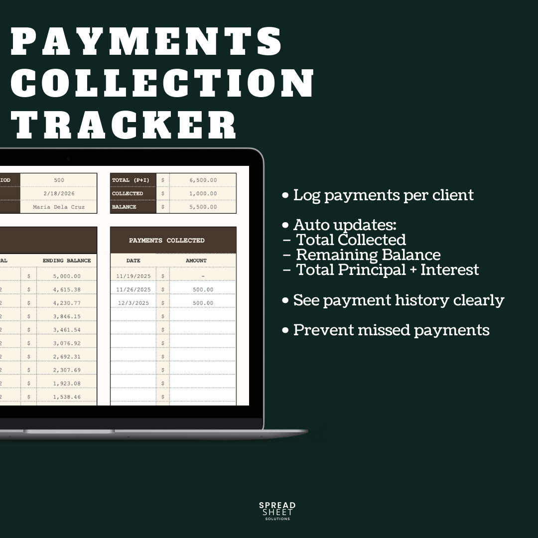 Lending Business Spreadsheet